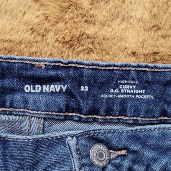 NWT Old Navy Curvy High Rise Button Fly Denim Shorts 22W 22 - Picture 4 of 4